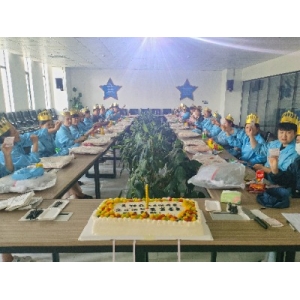 PG电子电子举办6月员工生日会：盛夏同欢，共庆生辰